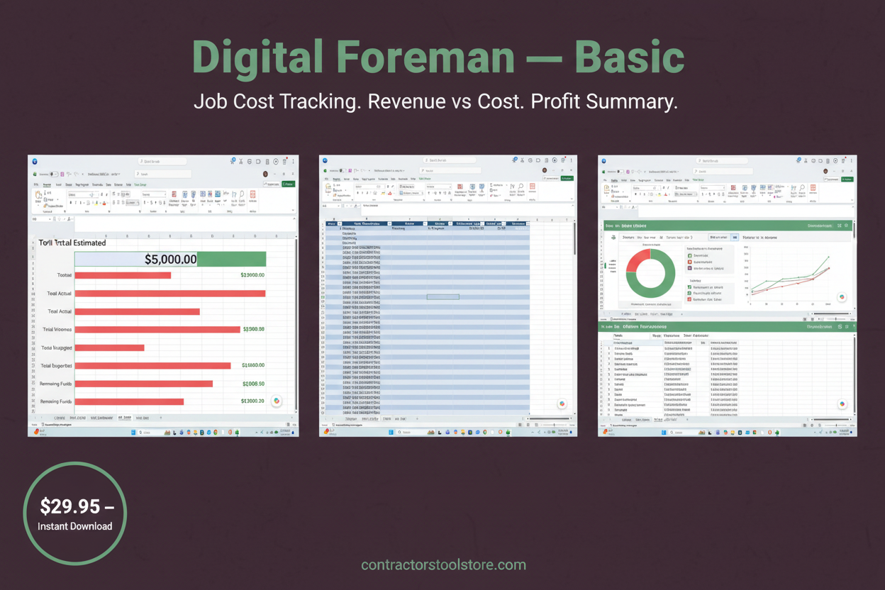 Contractor Project Dashboard — Basic