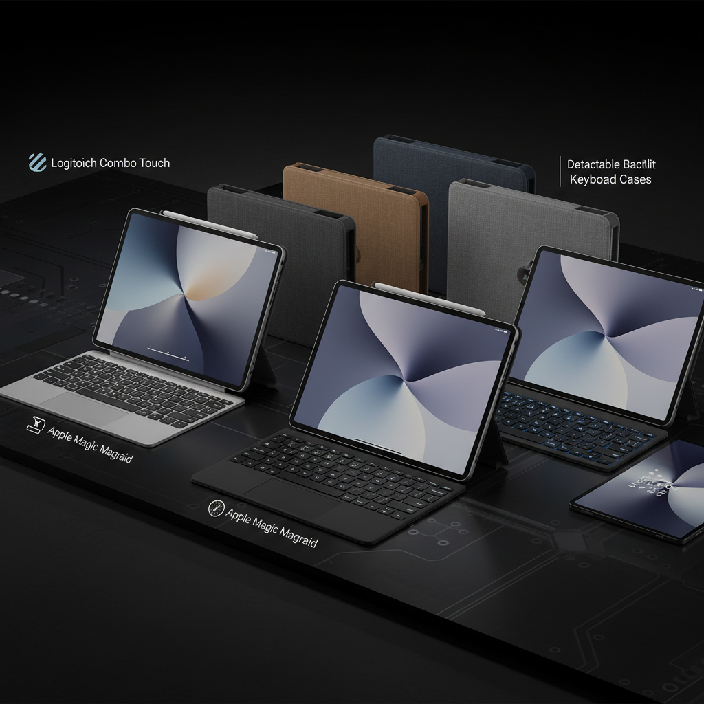 iPad and tablet keyboard cases — Logitech Combo Touch and Apple Magic Keyboard folio style