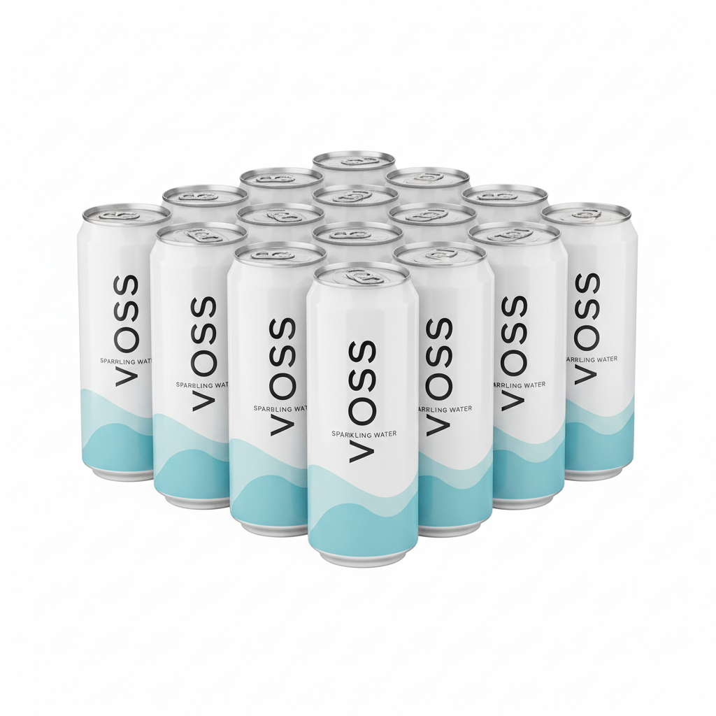 VOSS Artesian Sparkling Water 24-Pack Slim Cans