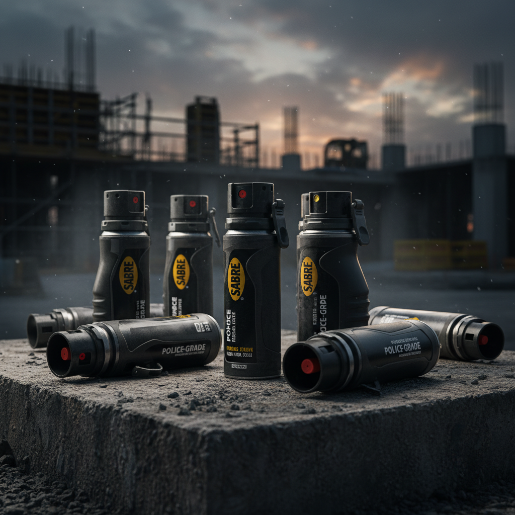 Tactical pepper spray canisters for job site and personal protection